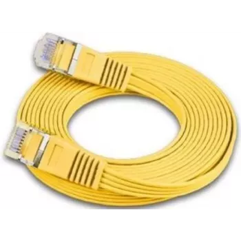 Cablu patch Ethernet slim Wirewin Triotronik Cat6 U/FTP, 3 m, galben PKW-STP-SLIM-KAT6 3.0 GE