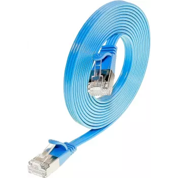 Cablu patch slim Wirewin SLIM S6 7,5 m albastru Cat.6, STP (PIMF), RJ45, 1 Gbps PKW-STP-SLIM-KAT6 7.5 BL
