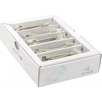 Cablu patch light Wirewin SLIM KAT6A 10 Gigabit, 0,1m, U/FTP, Ø3,8mm, gri, pachet de 50 (SLIM-LS-K6A 0.1 50)