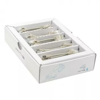 Cablu patch light Wirewin SLIM KAT6A 10 Gigabit, 0,1m, U/FTP, Ø3,8mm, gri, pachet de 50 (SLIM-LS-K6A 0.1 50)