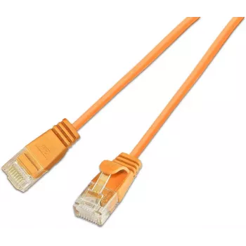 Wirewin SLIM CAT6A 10 Gigabit Light Patch Cable Round, U/UTP, Ø 3.6 mm, Orange (SLIM-L-UU-K6A 1.0 OR)