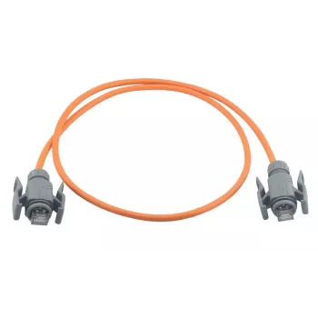 Wirewin Industrial Cat6a S/FTP PUR Patch Cable, 5m, Orange, IP67 RJ45 PKW-I2-SF-K6A-PUR 5.0 OR