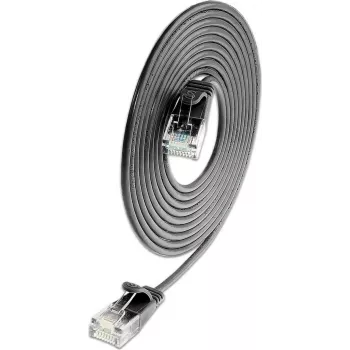 Cablu patch light Wirewin SLIM KAT6A 10 Gigabit, U/UTP, Ø3,6mm, negru, 0,5m (SLIM-L-UU-K6A 0.5 BK)
