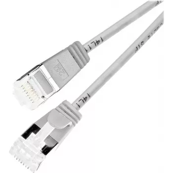 Wirewin Light Patch Cable Round U/FTP Cat 6a Grey 3.0m Slim Flexible Thin PoE PKW-LIGHT-STP-K6A 3.0