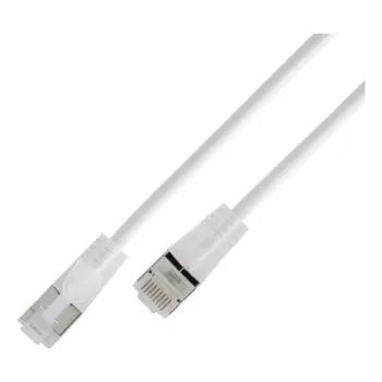 Cablu patch rotund Wirewin SLIM KAT6A 10 Gigabit Light, U/UTP, Ø 3,6 mm, alb (SLIM-L-UU-K6A 7.5 WT)