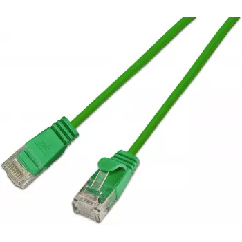 Cablu patch Wirewin Slim Cat.6A 10 Gigabit U/UTP, 5 m, verde SLIM-L-UU-K6A 5.0 GN