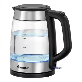 Bartscher 200096 Glass Electric Kettle 1.7L 2200W Silver