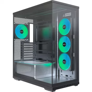 Carcasă PC MONTECH TG3, sticlă securizată x2, neagră