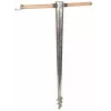 Bară de împământare DEHN + SÖHNE cu spirală de găurire, 1000 mm, mâner detașabil, oțel galvanizat la cald, filet M10 644000