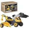Smoby Builder Max Pedal Tractor with Trailer, Yellow