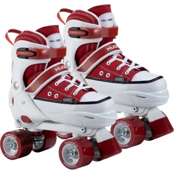 Role HUDORA mărimea 28-31, role roșu/alb, aspect de sneaker