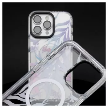Husă PC+TPU cu MagSafe pentru Apple iPhone 15 Pro Evelatus - imprimeu floral personalizat