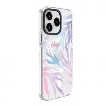 Husă PC+TPU cu MagSafe pentru Apple iPhone 15 Pro Evelatus - imprimeu floral personalizat