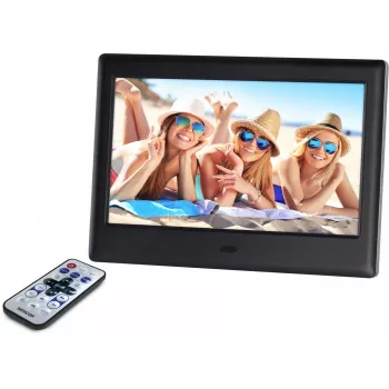 Ramă foto digitală SENCOR SDF 782BK de 7 inch cu redare video și muzică, negru