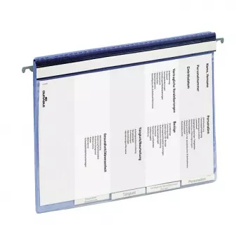 Mapă personală cu șină de suspendare DURABLE A4 albastru 255406