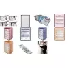 Intercalare cu index DURABLE Display Panel 58 mm, transparente, pachet de 10 560919