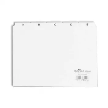 Intercalare DURABLE A5 5/5 părți A-Z ștanțate PP 1 set 365002