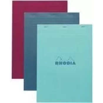 Bloc de notițe Rhodia nr. 18 A4 cu pătrățele, culori asortate, pachet de 5 18100C