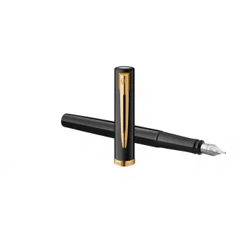 Stilou Waterman Allure Impression, negru cu accente aurii, peniță medie 2225500