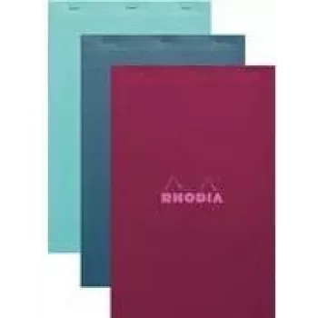 Bloc notes Rhodia nr. 19 A4+ cu pătrățele, culori asortate, set de 5 19100C