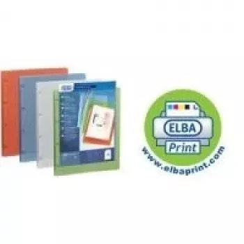 Mapă cu inele de prezentare ELBA POLYVISION A4, cotor 20 mm, albastră, mecanism cu 4 inele 959034-03