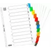 Intercalatoare ELBA din carton Mylar, numerice 1-12, A4, culori asortate, 12 părți (M568587)