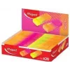 Prezentare radiere plastic Maped NEON, 20 bucăți, portocaliu neon & roz neon, puțin praf, fără ftalați, fără PVC 121901