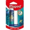 Radieră plastic Maped DRAGON Twist-Out cu rezervă, format ruj, blister 152024