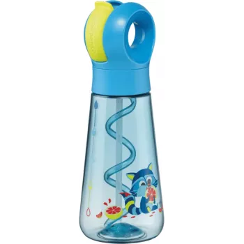 Maped PICNIK Raccoon Drinking Bottle 0.5 L Blue with Straw 873101