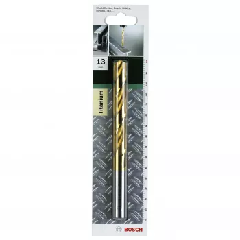 Burghiu elicoidal Bosch HSS 6 mm cu acoperire TiN DIN 338 tijă cilindrică 2609255100