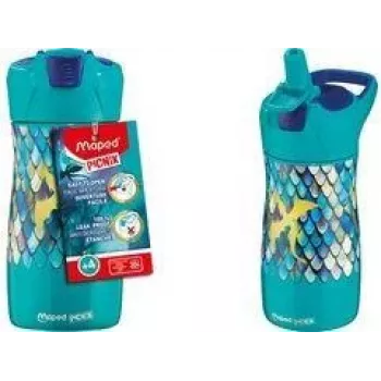 Maped PICNIK Kids' Stainless Steel Drinking Bottle 0.43L Dragon Green/Blue 871295