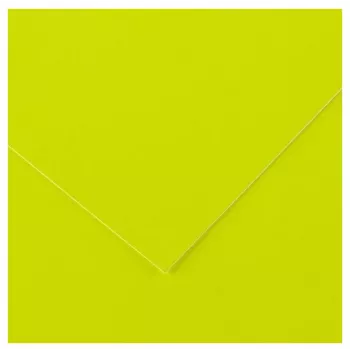 Canson Vivaldi Coloured Paper, 500 x 650 mm, 250 g/m², Neon Yellow, 25 Sheets (C200403809)