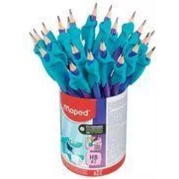 Creion grafit Maped KIDY Learn HB cu ajutor de scriere, triunghiular, mină rezistentă la rupere, pachet de 22 854500