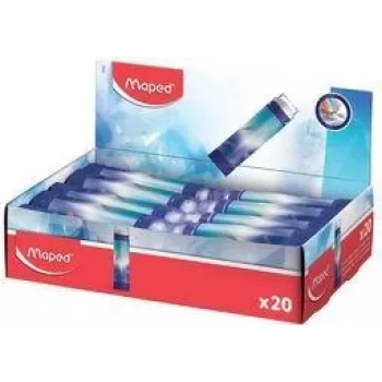 Maped ARCTIC Plastic Eraser, Lipstick-Style Twist-Out, 20-Piece Display Box 152027