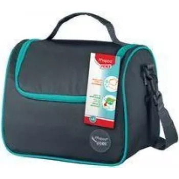 Geantă de prânz Maped PICNIK Lunch Bag ORIGINS cu bretea de umăr, gri, exterior 100% poliester, căptușeală PEVA, 1 bucată (872106)