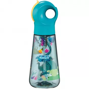 Sticlă de băut Maped PICNIK JUNGLE FEVER, 0,5 L, turcoaz, Ecozen cu pai 873199