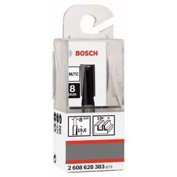 Freza de canelat Bosch, coadă 8 mm, diametru 10 mm, lungime tăiere 20 mm, lungime totală 51 mm 2608628383