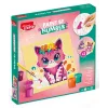 Set pictură după numere Maped Creativ pisică și iepure - 2 planșe preimprimate, vopsele acrilice, pensulă, de la 7 ani 907083