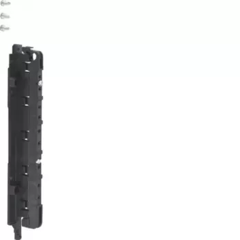 Suport stâng pentru bare colectoare HAGER UZ45S3, 5 poli, 355A, pas 45mm, gri