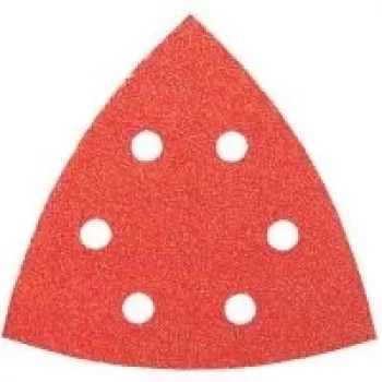 Set hârtie abrazivă delta Bosch cu velcro, perforată, granulație 60/120/240, colț 93 mm, 6 bucăți (2609256A54)