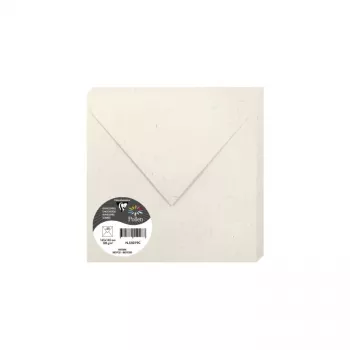 Plic pătrat Clairefontaine Pollen Natura din hârtie reciclată 165 x 165 mm, 120 g/m², o bucată 55019C