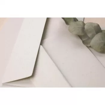 Plic pătrat Clairefontaine Pollen Natura din hârtie reciclată 165 x 165 mm, 120 g/m², o bucată 55019C