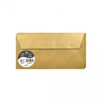 Plic Clairefontaine Pollen DL, auriu, 120 g/m², pH neutru, fără acid, 110 x 220 mm, 1 bucată 50085C