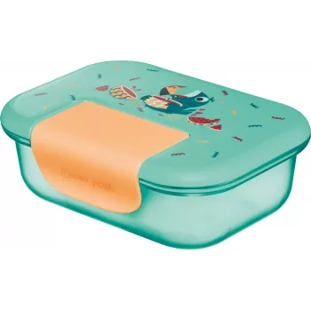 Casetă de prânz Maped PICNIK TUKAN, plastic, 0,9 L, capac cu garnitură din silicon, închidere cu cleme - 1 bucată (874103)