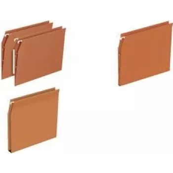 Mapă suspendată ELBA DEFI FLEX, portocaliu, carton kraft 230 g/m², centre de suspendare 330 mm, bară metalică, A4 400126817