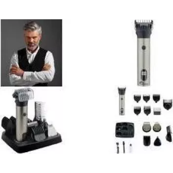 Mașină de tuns 6 în 1 Little Balance Multi 6 Barber pentru barbă, păr și păr de pe corp, cu cablu sau fără cablu, 1 bucată (8789)