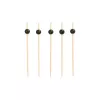 Bețișoare pentru finger food PAPSTAR Black Pearl, 125 mm, bambus, 200 bucăți 11300