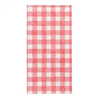 Șervețele bistro în carouri Vichy PAPSTAR Royal Collection, tissue, pliere 1/8, 4 straturi, 400 x 400 mm, șervețel individual 37380