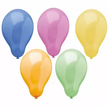 Balon din latex PAPSTAR Trend, culori asortate, diametru 250 mm, 1 bucată (81463)