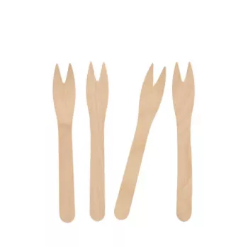 Furculiță pentru cartofi prăjiți PAPSTAR pure, lemn de mesteacăn, 121 mm, biodegradabilă, 1 bucată 82557